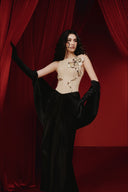 Samyra Velvet Glitter Tulle Corset Evening Gown for women, from JOSEPHINE, The Viet Concept