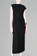 Black Annella Midi Dress for women, from Lmam.D Studio. The Viet Concept 