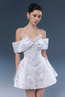 Hebe Floral Taffeta Corset Mini Dress for women, from JOSEPHINE, The Viet Concept 