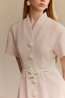 WHITE PLAN • Rosalie Carolan Column Midi Dress