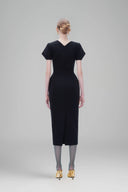 Blossom Noir Midi Dress for women, from Tiny Ink, The Viet Concept 