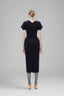 Blossom Noir Midi Dress for women, from Tiny Ink, The Viet Concept 