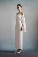 Brume Fleur Off-Shoulder Maxi Dress for women, from HA THANH VIET, The Viet Concept 