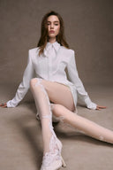 KEIRA TONG • Sculpted Cupped Collar Tailored Shirt