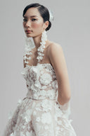 Echo Of Petals Tulle Net Maxi Dress for women, from LINH DOAN, The Viet Concept 