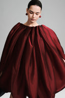 Red Cocoon Mini Dress for women, from Lecia, The Viet Concept