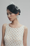 Infinite Drift Japanese Leather Mesh Maxi Dress for women, from LINH DOAN, The Viet Concept 