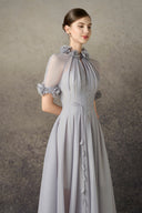 ROSEE de MATIN • Short Sleeve Draping Midi Dress