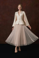 CALISTA • Delphine Embellished Taffeta Statement Blazer