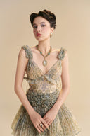 LINH PHUNG • Velezia Rococo Organza Midi Dress