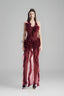 Space Cherry 3D Floral Wrap Dress for women, from Must Have, The Viet Concept 