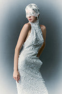 HA THANH VIET • Atalia Crystal-Embellished Sequin Column Gown