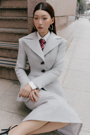 Gray Novber Midi Skirt for women, from WHITE PLAN, The Viet Concept