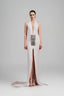 Cicilow Bodycon Halter Neck Silk Spandex Floor Length Dress for women, from Ha Thanh Viet, The Viet Concept 