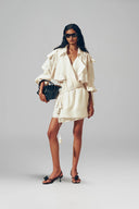 Seafoam Muse Ruffled Chiffon Organza Set for women, from DAS LA VIE, The Viet Concept 