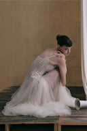 DUONG ATELIER • Lucienne Tulle Mesh Capelet