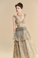 LINH PHUNG • Velezia Rococo Organza Midi Dress