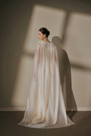ARTI APPAREL • Velissa Hand-Embroidered Lace Floor-Length Dress