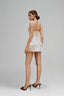 Cream Perla Mini Dress for women, from La Vierge, The Viet Concept 