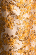 Strapless Yellow Jacquard & Agate Silk Crystal Bell Silhouette Gown for women, from IHF ATELIER, The Viet Concept 