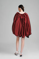 Red Cocoon Mini Dress for women, from Lecia, The Viet Concept