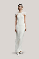 White Maryse Maxi Dress for women, from HUONG, The Viet Concept 