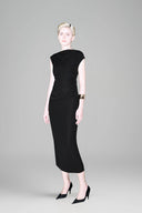 Black Annella Midi Dress for women, from Lmam.D Studio. The Viet Concept 