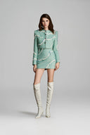 Embroidered Cropped Tweed Blazer for women, from KEIRA TONG, The Viet Concept