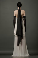 LE LAM AMARÉ • Serein Silk Chiffon Fringe Maxi Skirt