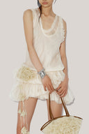Laelia Bubble Layered Organza Mini Dress for women, from DAS LA VIE, The Viet Concept 