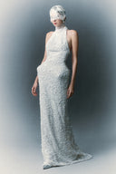 HA THANH VIET • Atalia Crystal-Embellished Sequin Column Gown