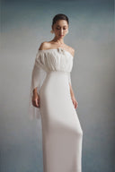 Brume Fleur Off-Shoulder Maxi Dress for women, from HA THANH VIET, The Viet Concept 