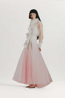 Astra Blush Gradient Voile Couture Skirt for women, from WHITE PLAN, The Viet Concept 