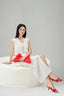 Ezra Cropped Sleeveless Taffeta Top for women, from Lam Khue, The Viet Concept 