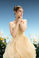 LINH PHUNG • Marea Couture Strapless Organza Ballgown Evening Dress