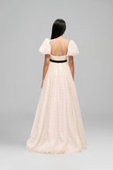 Cream Soufflé Maxi Dress for women, from Guyehi Studio, The Viet Concept 