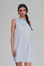 Blue Linen Mini Dress for women, from Xita, The Viet Concept 