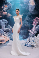 Mireille Coral Embellished Silk Taffeta Gown for women, from 21SIX, The Viet Concept