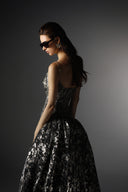 SORAMAME • Provenance Silver Sequin Lace Gown