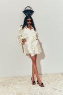Seafoam Muse Ruffled Chiffon Organza Set for women, from DAS LA VIE, The Viet Concept 
