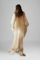 White Charlotte Strapless Taffeta Maxi Dress for women, from HUONG, The Viet Concept 