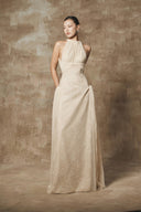Monde Éthereal Lace Halter Gown for women, from BYDI, The Viet Concept