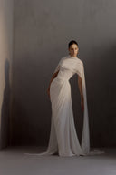 HA THANH VIET • Regent Draped Sheer Silk-Effect Evening Dress