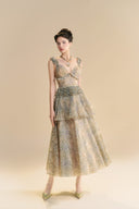 LINH PHUNG • Velezia Rococo Organza Midi Dress