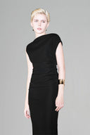 Black Annella Midi Dress for women, from Lmam.D Studio. The Viet Concept 