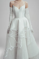Auroral Wingspan Organza Maxi Dress for women, from LINH DOAN, The Viet Concept 