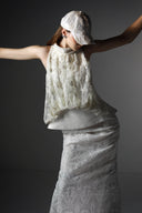 Edelweiss Embroidered Lace Peplum Gown Dress for women, from SORAMAME, The Viet Concept
