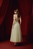 Florence 3D Floral Glitter Tulle Midi Dress for women, from JOSEPHINE, The Viet Concept