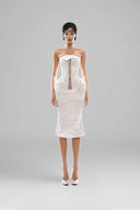 White Lua dress for woman, from HUELLEY ROSE, The Viet Concept 