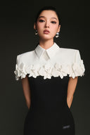Goblet Structured Twill Mini Dress for women, from Keira Tong, The Viet Concept